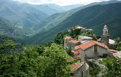 Looking over Triora and up the Argentina Valley